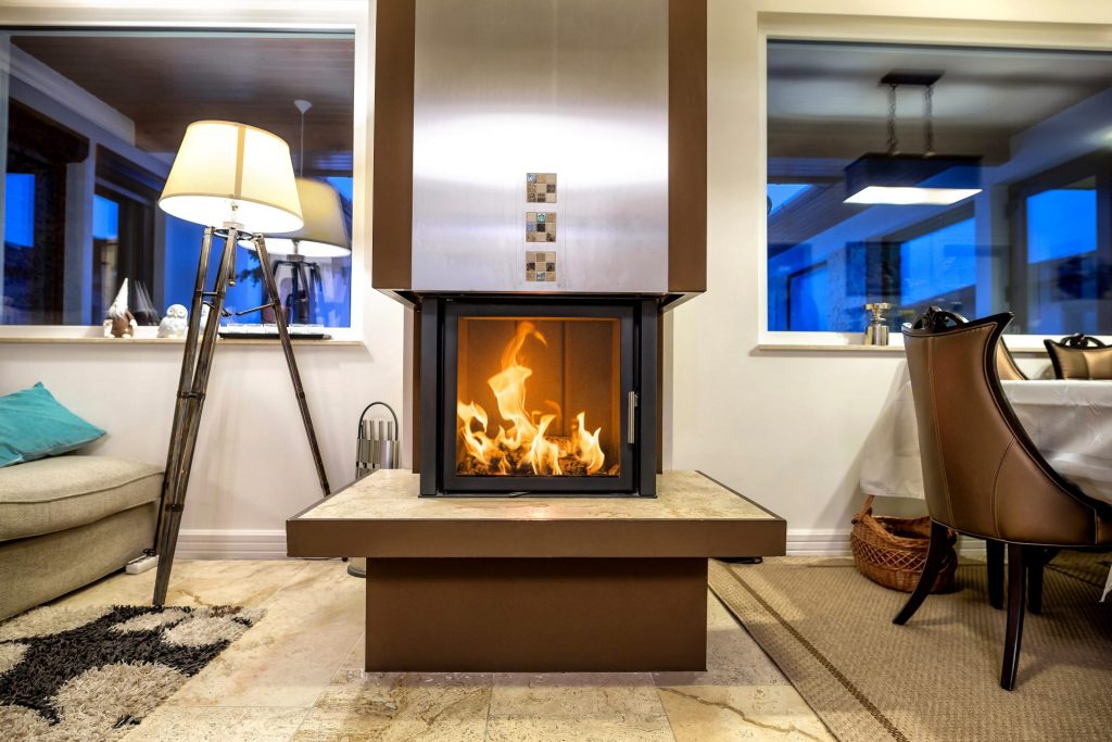 Kobok installed fireplace photography